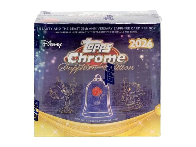 2026 Topps Chrome Disney — Sapphire Edition Hobby Box